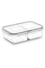 1 Liter Food Storage Container with 2 Compartments, Leak Proof Gasket and Lockable Lid -LC505 - Image 5
