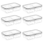 1 Liter Food Storage Container with 2 Compartments, Leak Proof Gasket and Lockable Lid -LC505 - Image 9