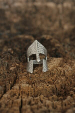 Adjustable Helmet Design Men's Ring EY305