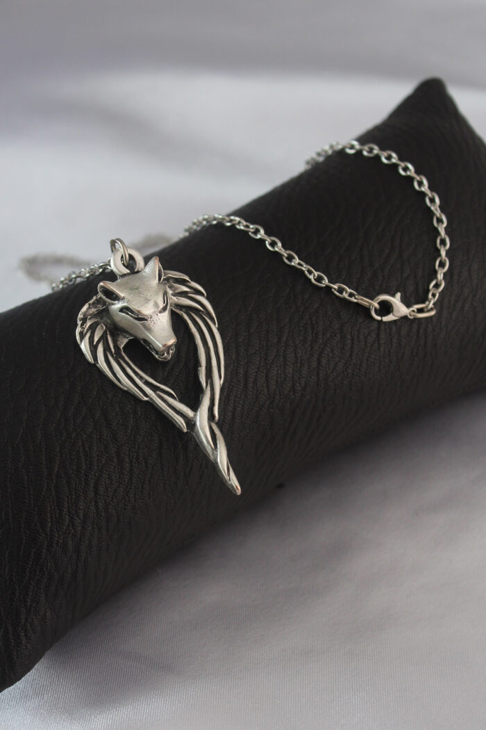 Silver Color Anubis Model Men's Necklace ERK1306 - Image 1
