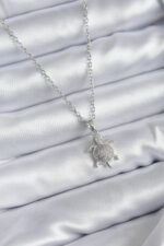 316L Steel Chain Silver Color Zircon Stone Caretta Caretta Model Women's Necklace BKO7831
