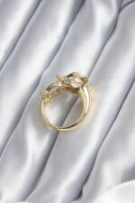 Gold Color Tiger Model Zircon Stone Detail VIP Women's Ring BYK2853 - Image 3