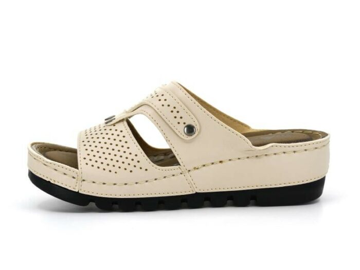 Apella Zenne 456-37 Sultan Bag Casual Slippers Beige - Image 4