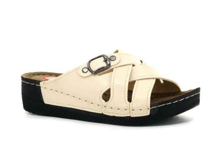 Apella Zenne 459-60 Hyacinth Bag Casual Slippers Beige - Image 4