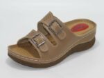 Foxter Women's Footwear 651 Monta Derin Kutulu Daily Slippers  Camel - Image 2