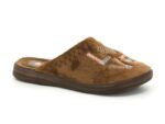 Gezer Women's Footwear 13620 Embroidered Shaved House Slippers Brown - Image 2