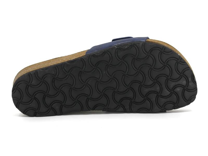 mulex-zenne-1264-birken-tek-toka-evali-kutulu-gunluk-terlik-lacivert-mulex-163504-68-B Mulex Zenne 1264 Birken Single Buckle Evali Boxed Daily Slippers Navy Blue - Image 3