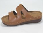 Mulex Zenne 2953 Boxed Inside Stitched Trop Casual Slippers Brown - Image 2