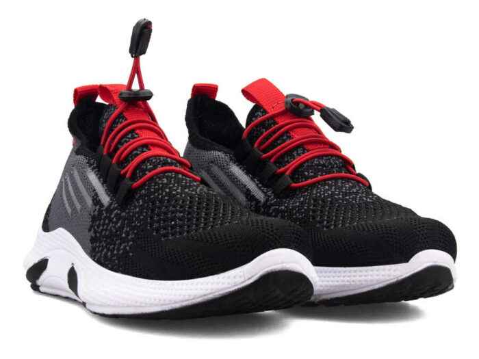 Waves 128 Booties Knitwear - Black/red - Image 2