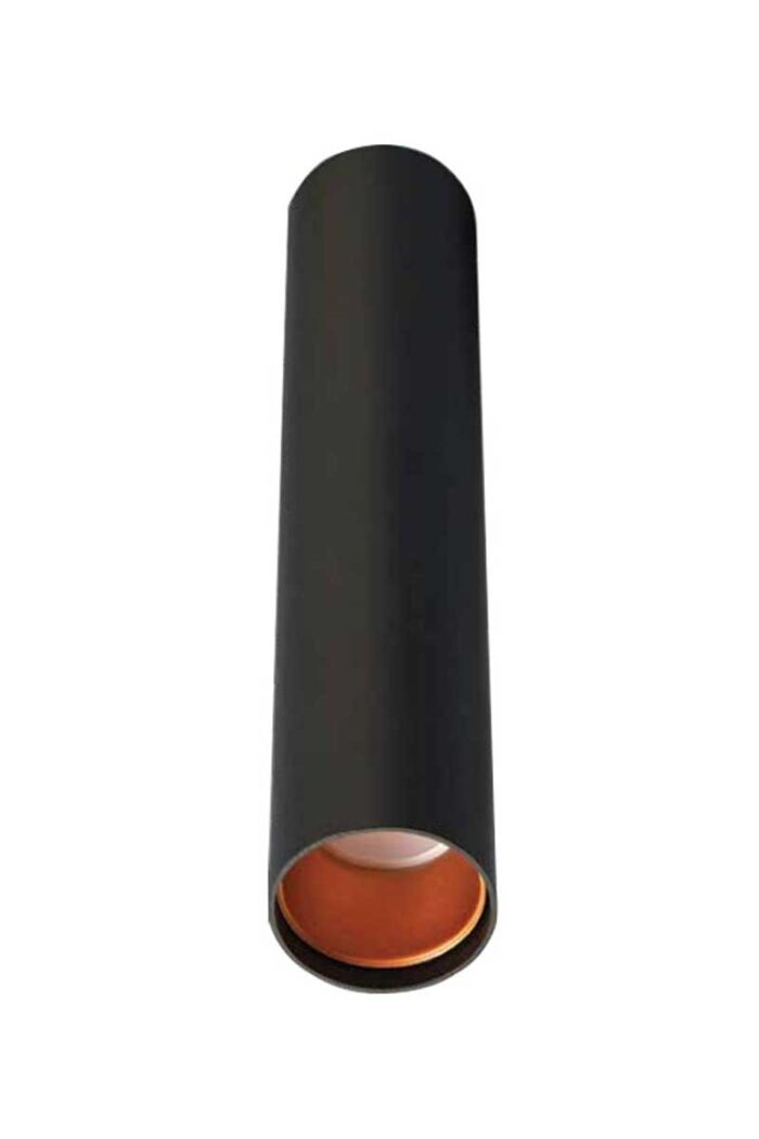 Ack Ah12-04571 Gu10 Orange Reflector Black Case Surface Mounted Luminaire - Image 1