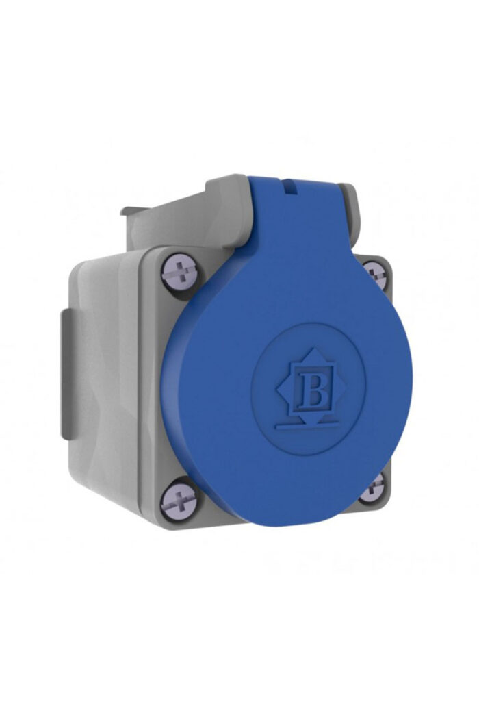 Bemis By8-1402-3510 1x16a 2p+e 200 250v Ip44 Plastic Single Phase Wall Enclosure Socket - Image 1