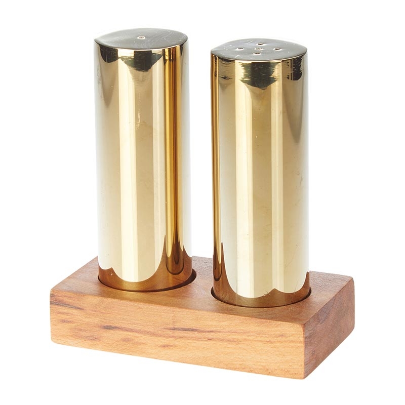 biradli-everest-yuvarlak-buyuk-tuzluk-seti-2li-altin-biradli-41856-24-B Biradli Grv-319 Everest Round Large Salt Shaker Set, 2 Pieces, Gold - Image 1