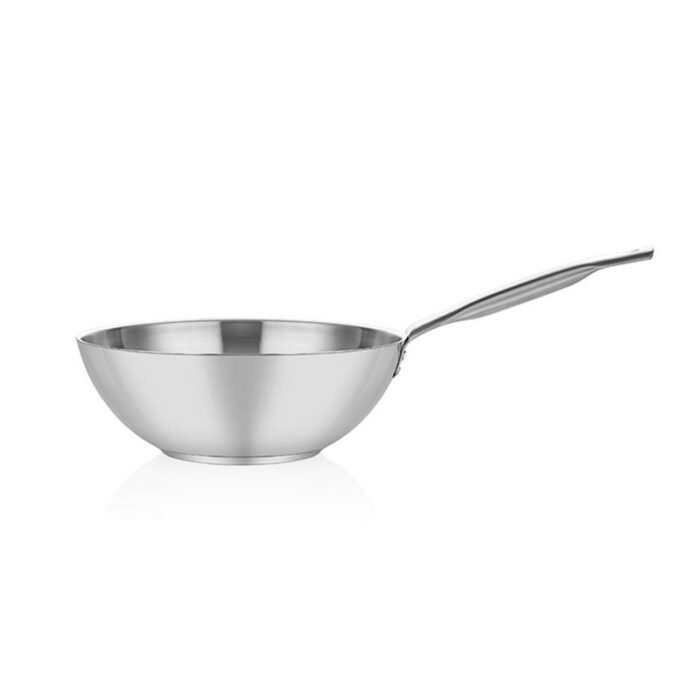 Altınbasak Induction Steel Wok Pan, 28 Cm, Silver Handle - Image 2