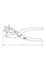 Ceta Form E70-225-2 225mm - 1.5-4.1mm Pro Hole Drilling Pliers - Image 2