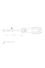 Ceta Form F10-065-200 6.5x200mm Workshop Type C-plus Flat Head Screwdriver - Image 3