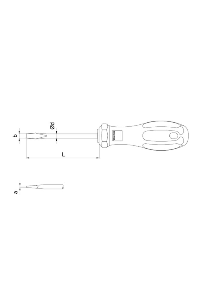 Ceta Form F10-065-200 6.5x200mm Workshop Type C-plus Flat Head Screwdriver - Image 3