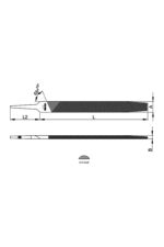Ceta Form J56-312 Fine Tooth 12 Inch 300mm Half Round File - Image 3