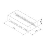 Oztiryakiler Wall Mounted Double Walled Hood with Filter, 150x150 Cm