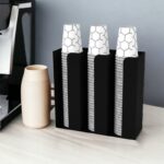 Decorelax 3-Compartment Special Paper Cup Stand, Black - Image 3