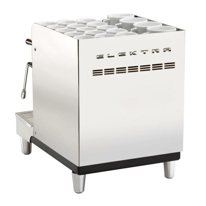 Elektra Sixties Fully Automatic Espresso Coffee Machine, 2 Groups, Inox - Image 2