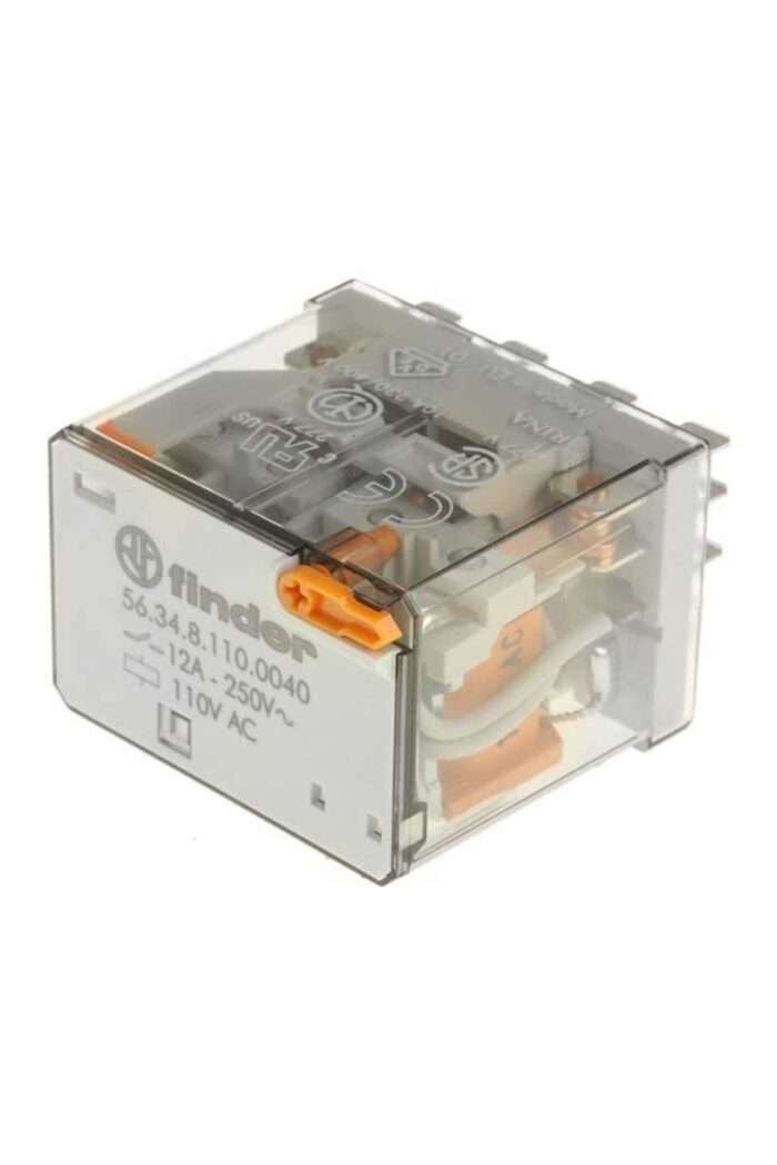 Finder 56.34.8.110.0040 4co 12a 110v Ac Miniature Power Relay - Image 1