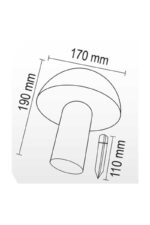 Forlife Fl-3267 G 20w 3200k Daylight Solar Mushroom Lawn Luminaire - Image 5