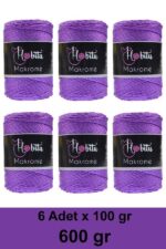 Hobitu Macrame 600 Gr 6 Pack 141 Violet - Image 2