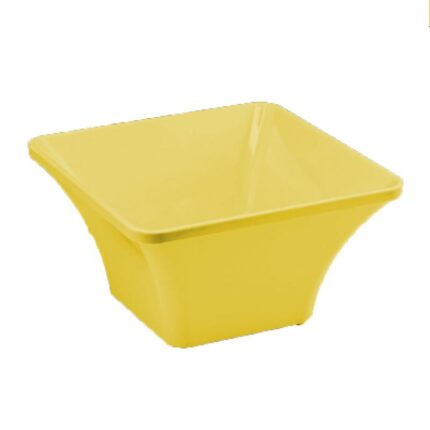 Zicco K-1407 Melamine Corner Bowl, 27x27x14.5 Cm, Yellow