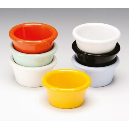 Zicco K-7511 Rectangular Melamine Sauce Bowl, Jam Bowl, 7x3.5 Cm, White