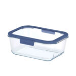 Neoflam Fika Glace Glass Storage Container Blue 1900 Ml