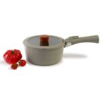 Neoflam Midas Gray 11 Piece Nesting Induction Pot and Pan Set with Detachable Handle - Image 3