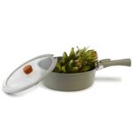 Neoflam Midas Gray 11 Piece Nesting Induction Pot and Pan Set with Detachable Handle - Image 5