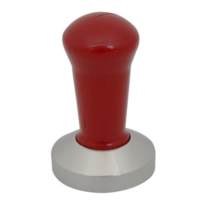 Cafemarkt Plastic Handle Tamper, 58 Mm, Red - Image 1