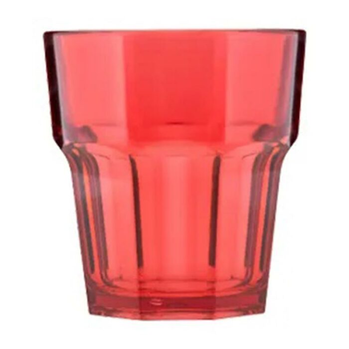 Rubikap Premium Polycarbonate Cup, 250 Ml, Red - Image 1