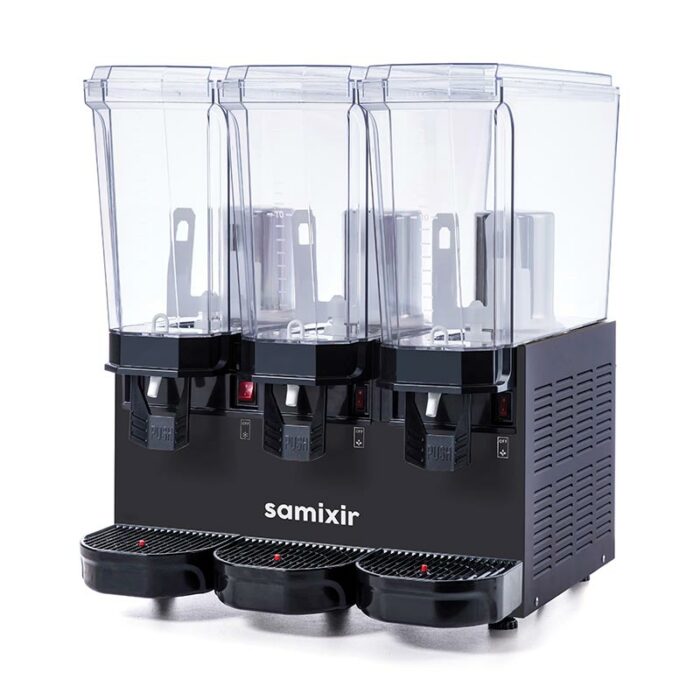 Samixir 60.mmmb Triple Classical Mixer Cold Beverage Dispenser, 20+20+20 L, Black - Image 2