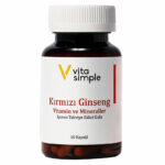 Vita Simple Red Ginseng Food Supplement Containing Vitamins and Minerals 60 Capsules - Image 2